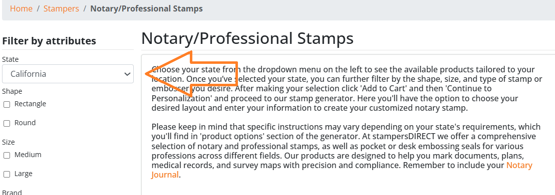 California Notary Stamp